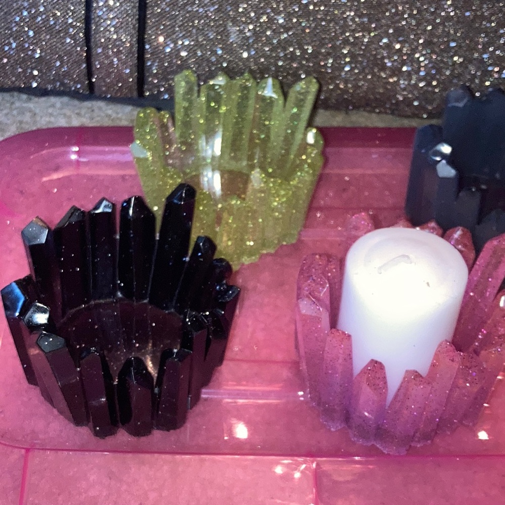 Handmade candle holders